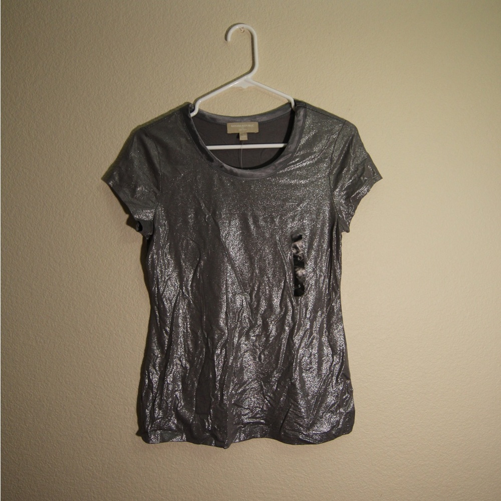 Sparkly Gray Tee from Banana Republic. Size Small.